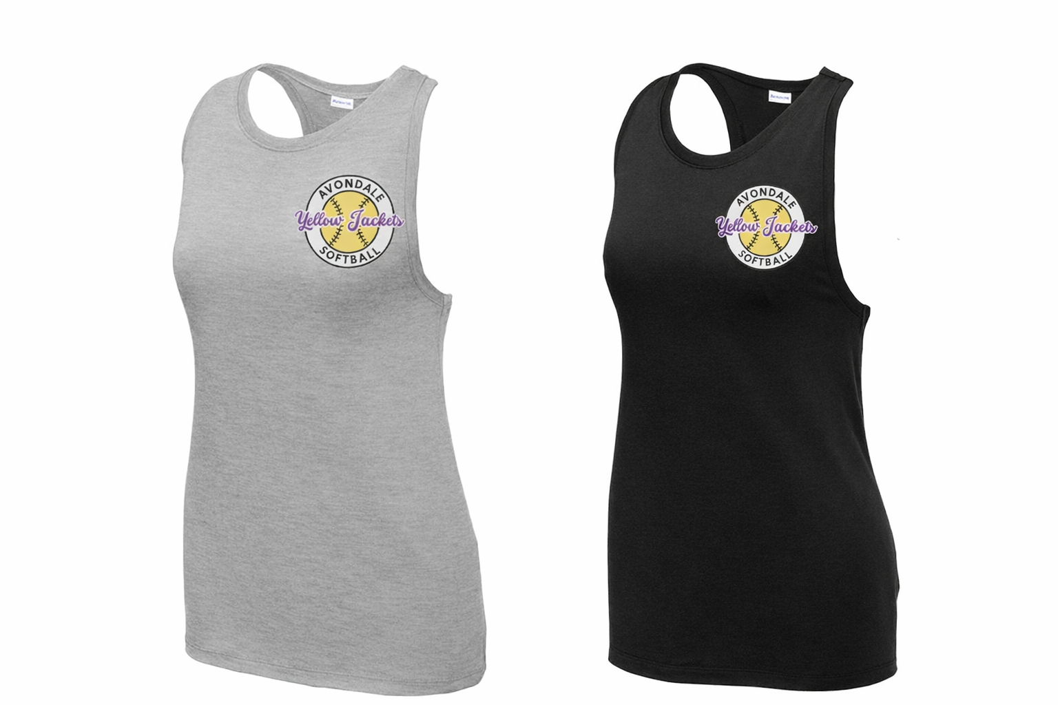 Sport-Tek® Women's PosiCharge® Tri-Blend Wicking Tank- Softball